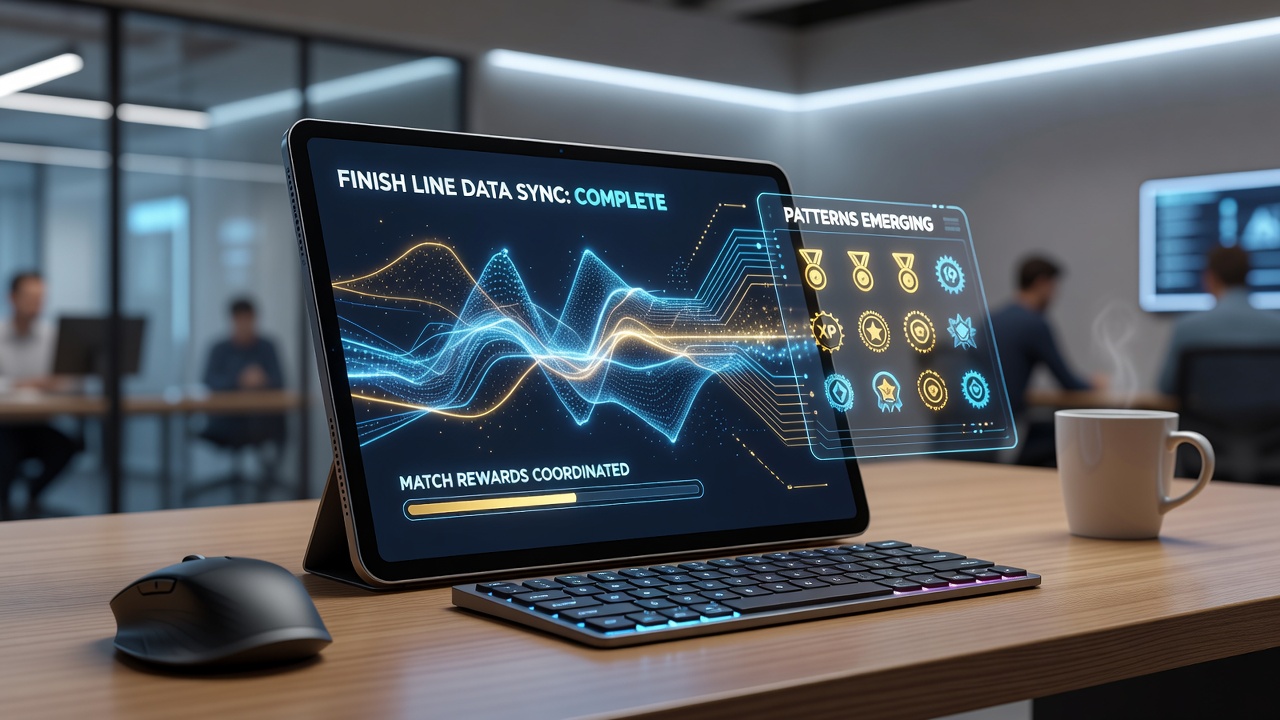 Visualisierung von Mustererkennung in Echtzeit-Daten auf Handheld-Interfaces während simultaner Sport- und Gaming-Events